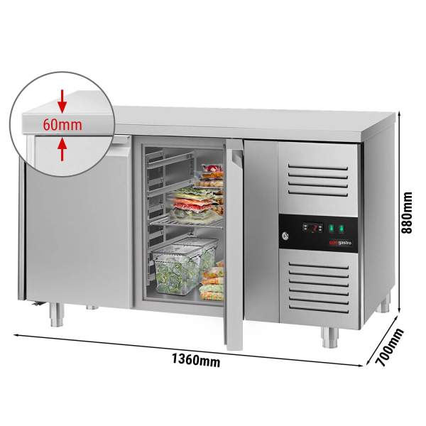 Холодильний стіл GGM GASTRO ECO - 1360x700 мм - з 2 дверима купити