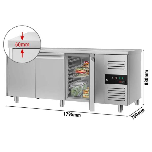 Холодильний стіл GGM GASTRO ECO - 1795x700 мм - з 3 дверима купити