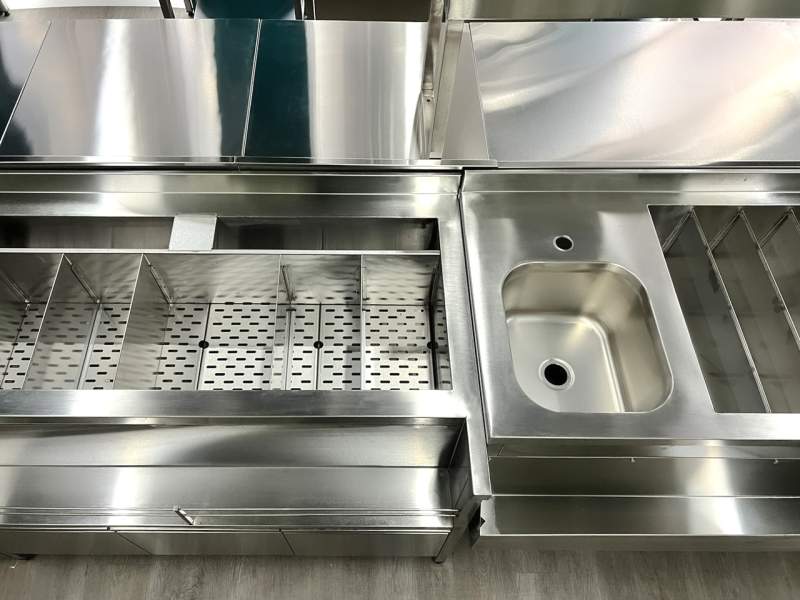 Станция бармена из нержавеющей стали 1700х550(790)х850 DS2 с доставкой