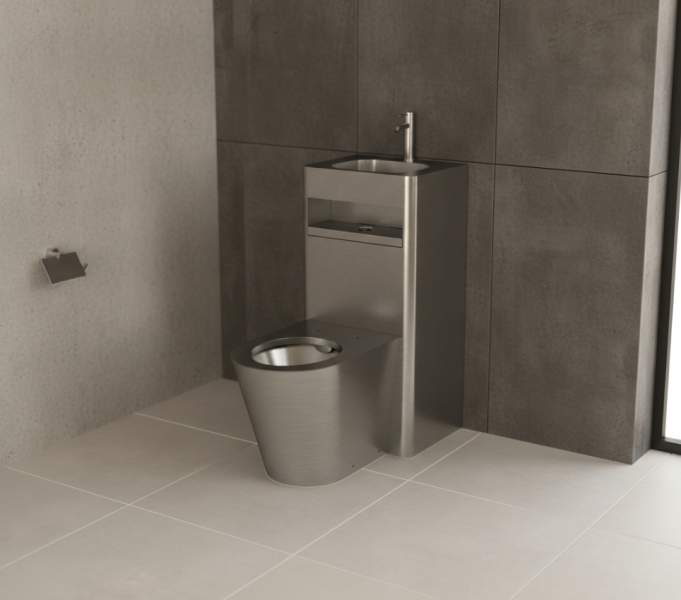 Унітаз-моноблок антивандальний з раковиною ціна