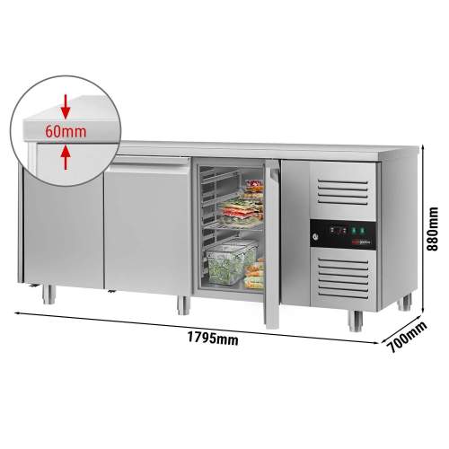 Холодильний стіл GGM GASTRO ECO - 1795x700 мм - з 3 дверима купити