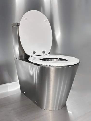 Унітаз напольний антивандальний з нержавійки