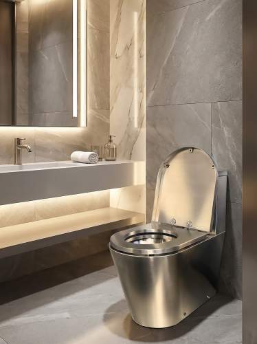 Сиденье из нержавеющей стали для унитаза в DSTO