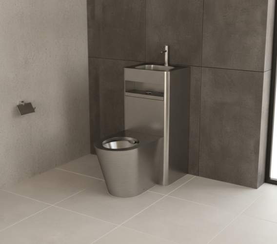 Унітаз-моноблок антивандальний з раковиною ціна