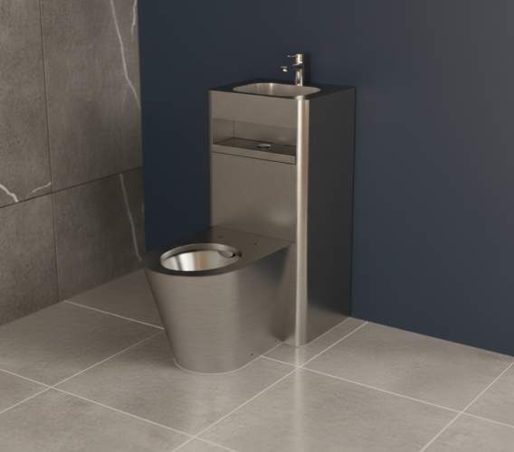 Унітаз-моноблок антивандальний з раковиною