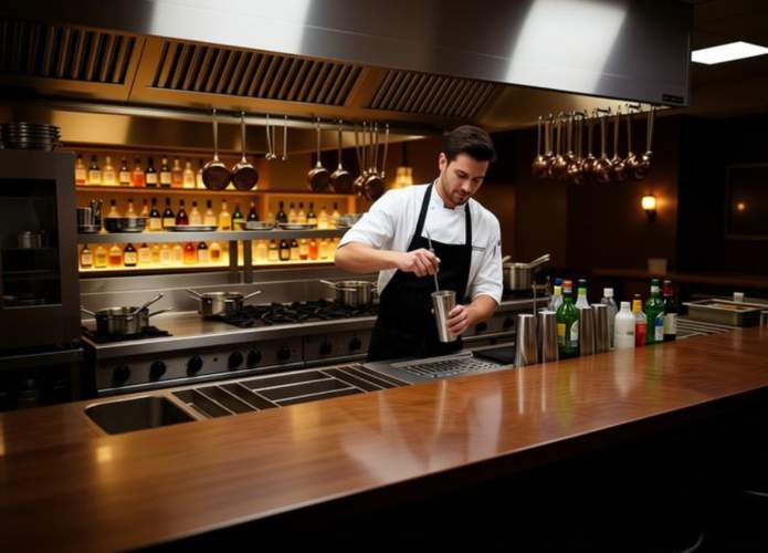 Станция бармена из нержавеющей стали (мойка слева) 1500х590(700)х850 DS3 в магазине DSTO